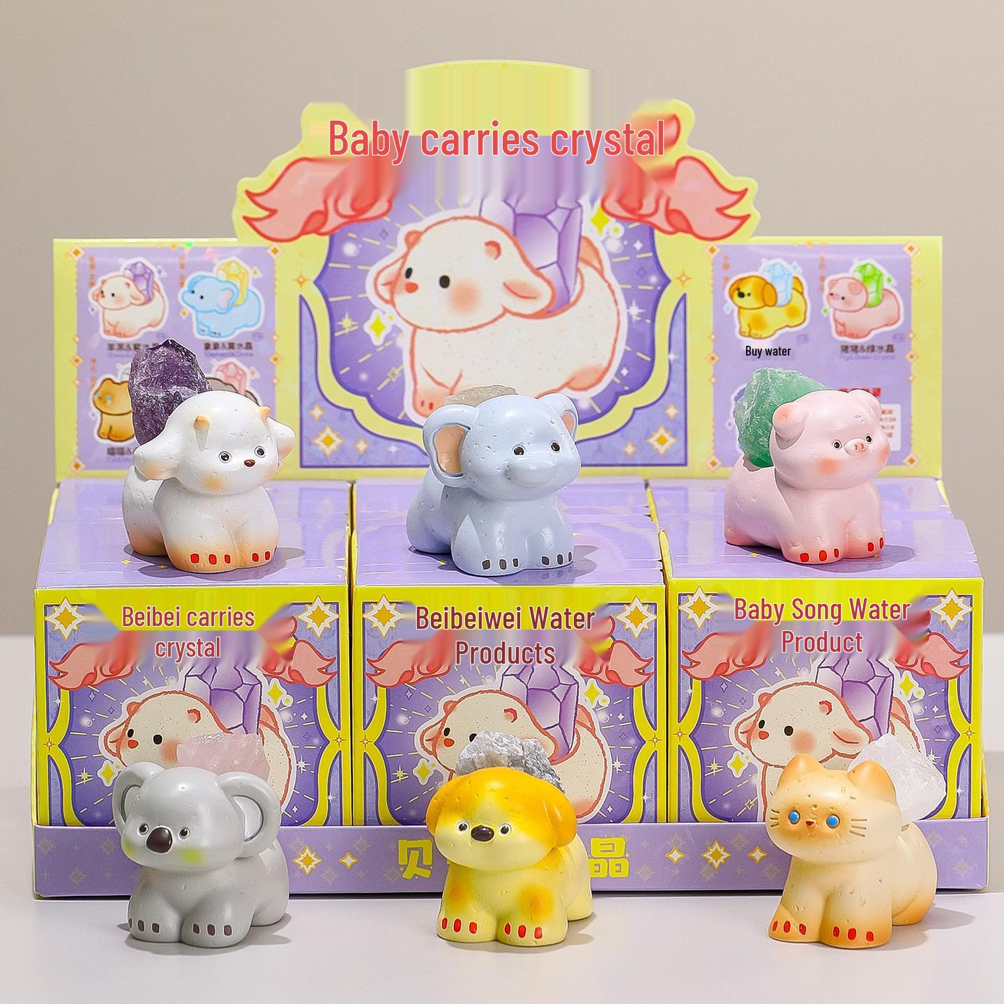 

Мультяшний Милий Щасливий Кіт Кристалічна Прикраса - Креативний Офісний Стіл Смоляний Ремесло