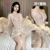 Sexy Lingerie Stepmom Skirt Small Chest Bed Onesie Women's Pure Desire Wind Lace Transparent Pajamas Passionate Temptation