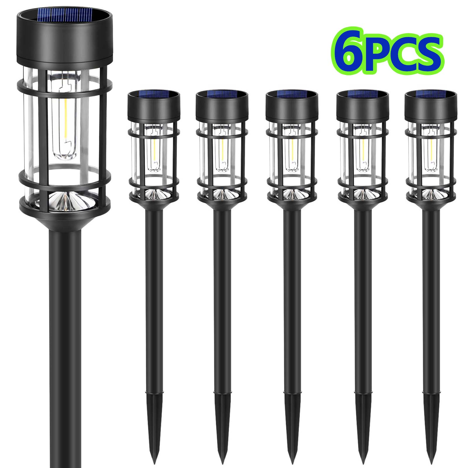 

Солнечные фонари, светодиодные солнечные фонари, водонепроницаемые, стеклянные солнечные садовые фонари, ландшафтное освещение для двора, лужайки, дорожки, подъездной дорожки