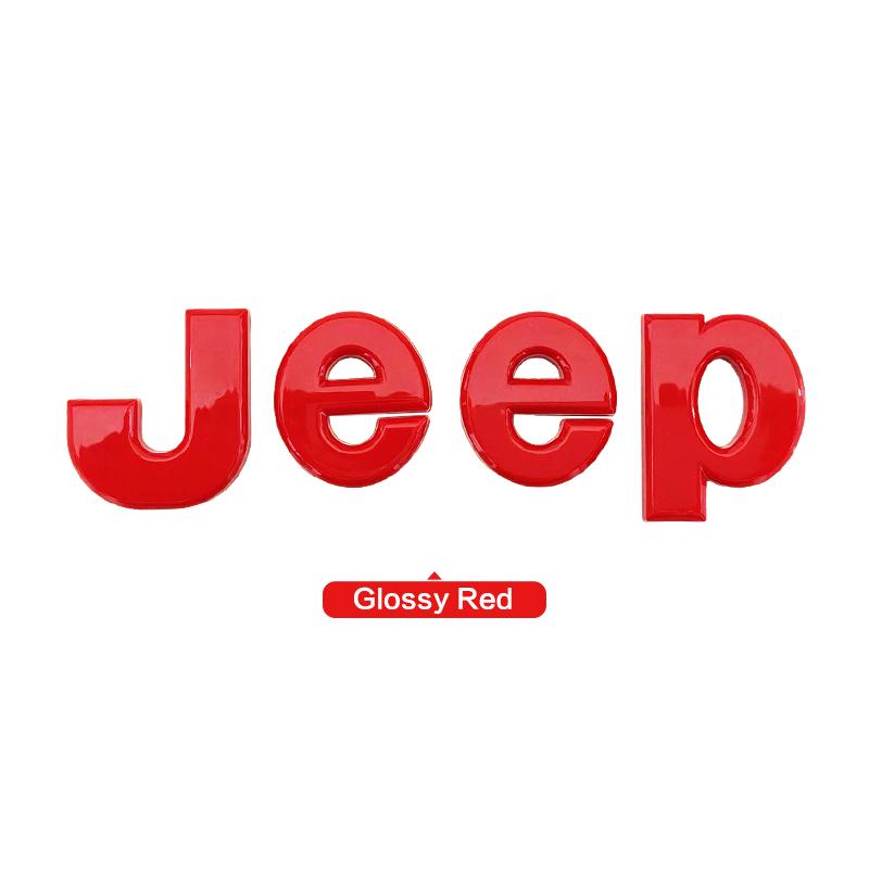 1 Stück Auto Front Hinten Logo Auto Kühlergrill Emblem Aufkleber für Jeep Renegade Compass Grand Cherokee JK Wrangler Rubicon Zubehör