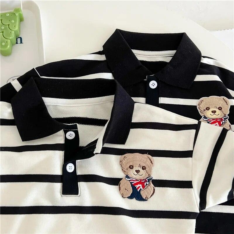 Bear Baby Jumpsuit Korean Toddler Romper for Boys Girls Clothes Spring Autumn Casual Kids Onesie Infant Toddler Outfit Clothing 0-12M