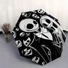 1 Auto Open Jack Skellington, Sally Themed Colorful 8-rib Portable Umbrella for Men and Women, A Compact Commuting Companion Suitable for Da