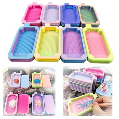 Large Capacity Large Diamond Painting Tray Embroidery Drill Storage Tray  for Nail Art