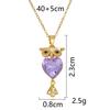 Women's Butterfly Necklace with Colored Zircon: Elegant Titanium Steel Clavicle Chain, Non-Fading, European & American Style