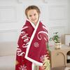 Merry Christmas Throw Blanket Watercolor Cartoon Xmas Trees Fleece Blanket for Kids Teens Adults Winter Snowflake Decor New Year
