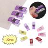 50 Pieces Sewing Clips Plastic Clamps Fabric Quilting Crafting Crocheting Knitting Paper Binding Clips Sewing Clothespins
