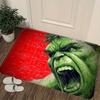 1pc MARVEL Hulk Floor Mat Suitable for Home Entrances, Bathrooms & Bedroom Doors - Roaring Hulk with Iconic Hulk Print, Easy-C
