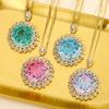 Jewelry Copper Bottom Gold Plated Rose Chepala Green Vintage Gold Pendant Main Stone 18Mm