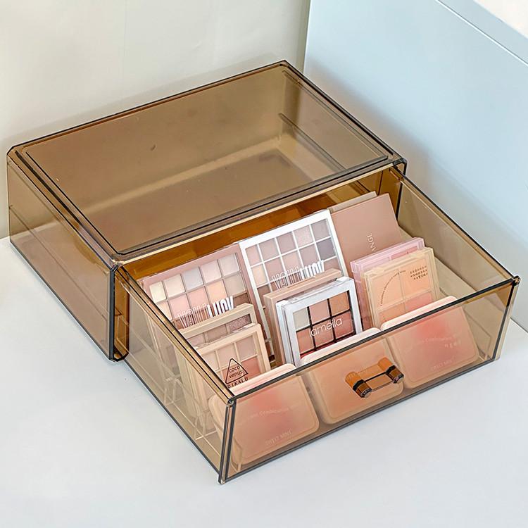 

Лоток для теней для век, акриловая коробка для хранения косметики, пудра, торт, макияж, помада, стеллаж для хранения теней для век, органайзер для женщин