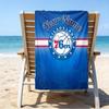 Custom Name Beach Towel 76ers Basketball Team Beach Towel, Soft Microfiber, Gift for Her/Him, Birthday, for Pool, Beach, Travel, Fan Gifts