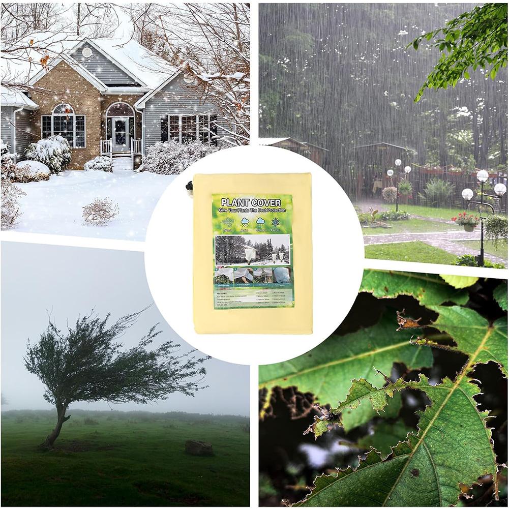 Large Winter Protective Cover Bag for Pot Plants Frost Cold Thick Protection With Zip For Olive Tree Palm,200x240cm/180x120cm