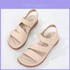 Summer Womens Flat Sandals With Soft Pu Upper Nonslip Rubber Sole For Comfortable Beach Wear