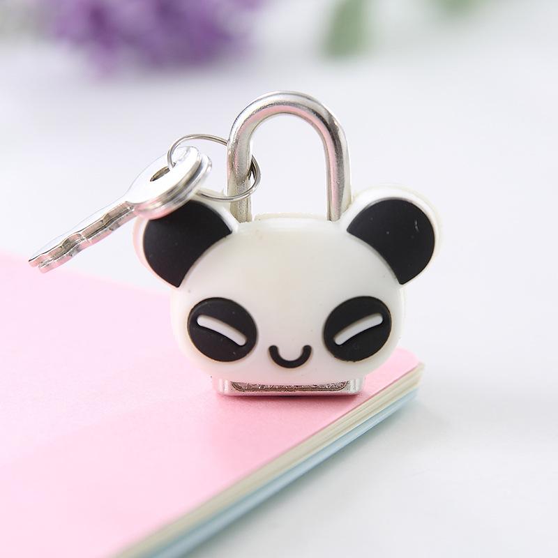 

Lock-Padlock Drawer-Cabinet Backpack Suitcase Luggage Metal Mini Cute Handbag Cartoon For Traveling Outdoor Backpack Security білий