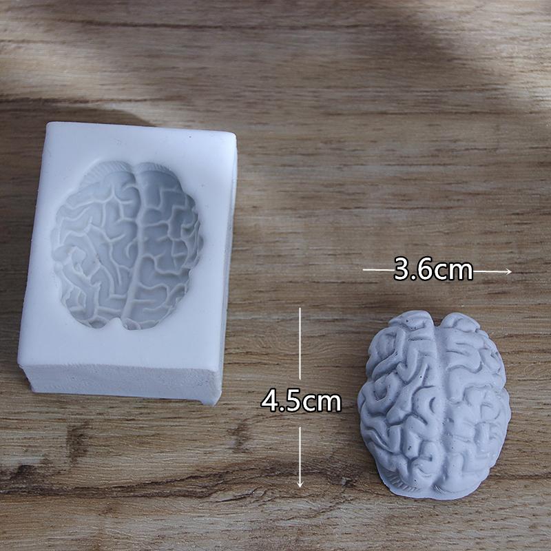 

Halloween Mini 3D Heart Brain Silicone Mold Fondant Chocolate Moulds DIY Pastry Cake Decoration Baking Tools Cupcake Topper