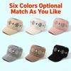 Snowflake Jacquard Empty Top Hat Thickened Beanie Hat Versatile Baseball Cap  Cold Weather