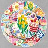 50 Sheets Ice Cream Style Stickers: Cute, Girly, Waterproof for Journal, Phone Case, Cup Decoration