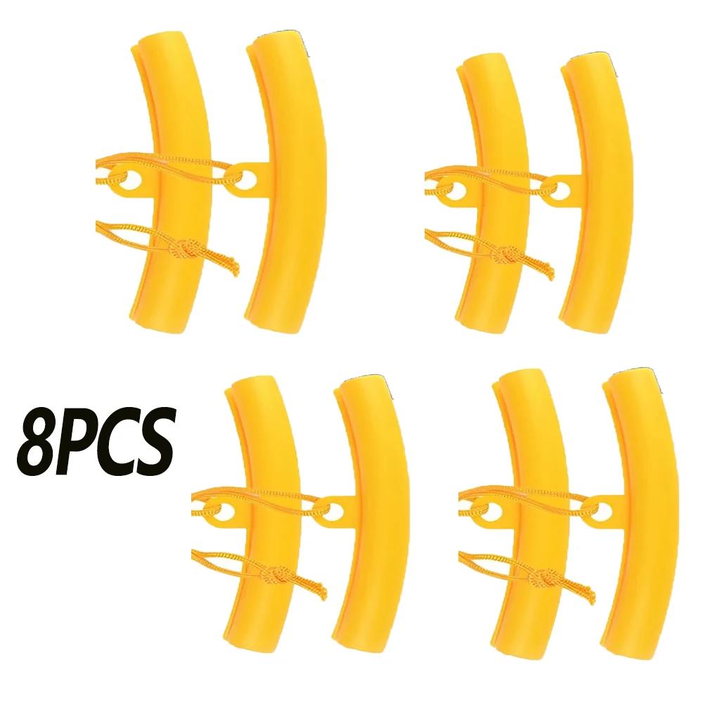 4/8Pcs Car Wheel Steel Ring Protective Sleeve  Tyre Wheel Changing Edge Savers Tire Replacement Protector Tire Replacement Prote