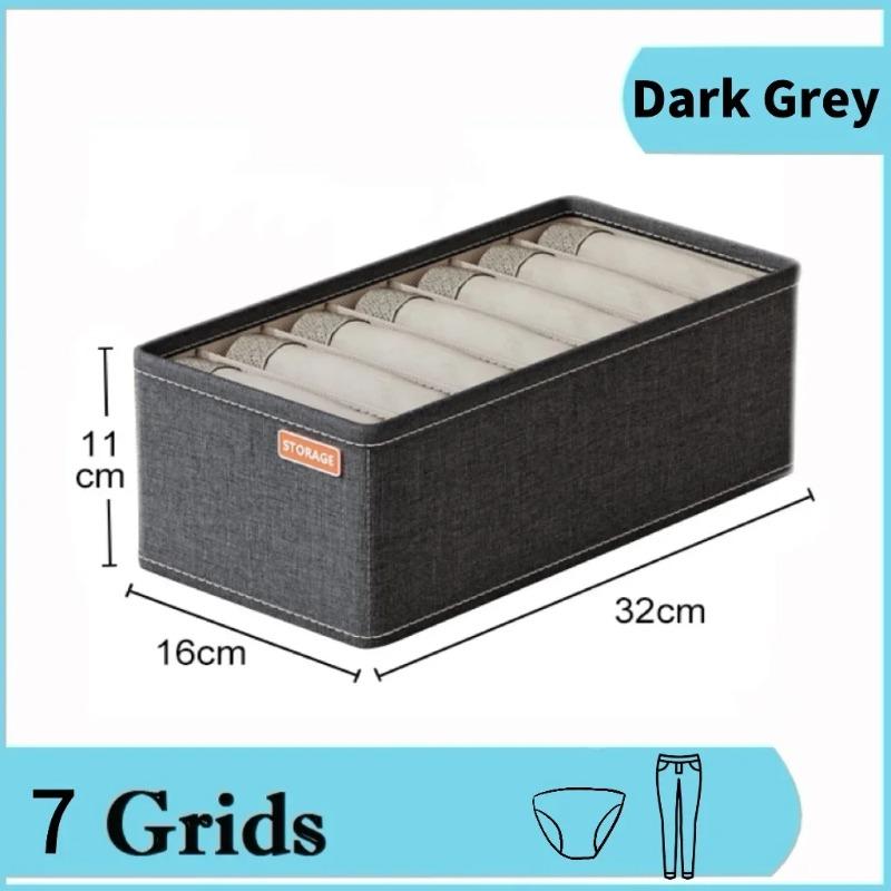 Boîte de Rangement Empilable Organisateur de Tiroir Armoire Sous-vêtements Chaussettes Soutien-gorge Rangement Grilles Boîtes Division Placard Boîte de Rangement Vêtements Étui