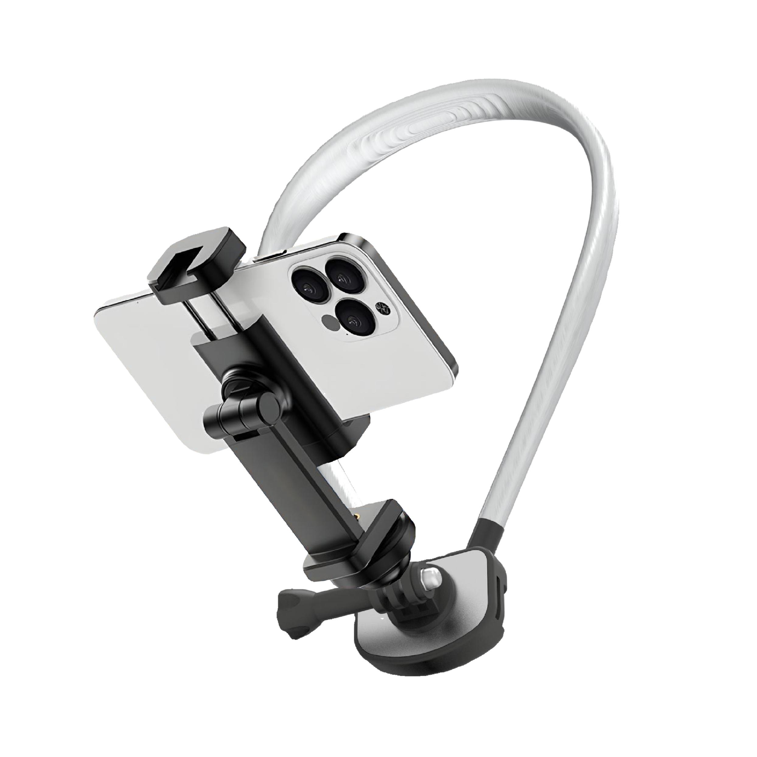 GB02 For GoPro Action Camera Magnetic Neck Mount Bracket + Phone Clip A