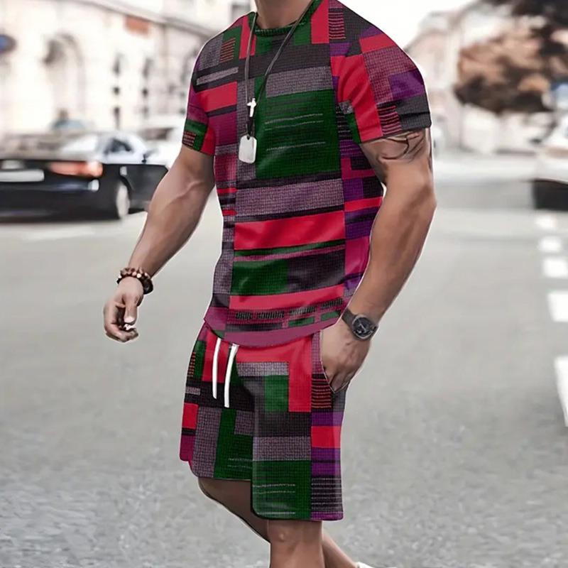 

2026 Fashion Men s Sportswear Short Sleeve T Shirt And Sports Shorts Summer XXS
