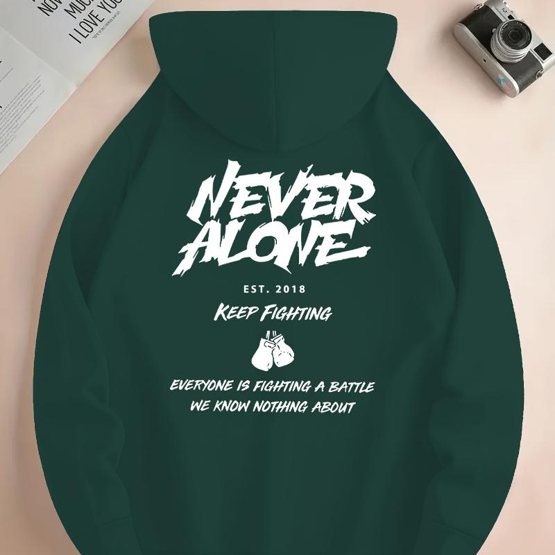 

Drawstring Hood, Men s Hooded Sweatshirt, Great for Coffee Dates & Vintage Street Looks XXL чорний