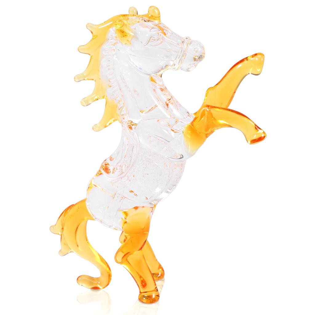 Crystal Horse Statue 2026 Crystal Figurine Present Collectible Figurine Imitation Crystal Horse Figurine for Office Home Decor