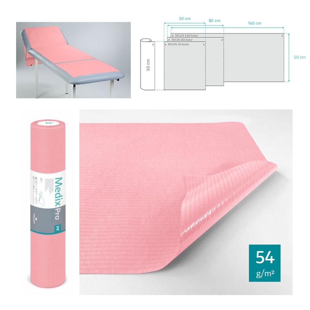 Hygienic Pad On A Roll 50cm x 50cm Pink Foiled 54g Medixpro 80 pcs