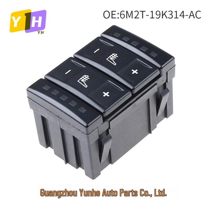 6M2T-19K314-AC compatible Ford seat heating button switch control M2T19K314AC in black/white.