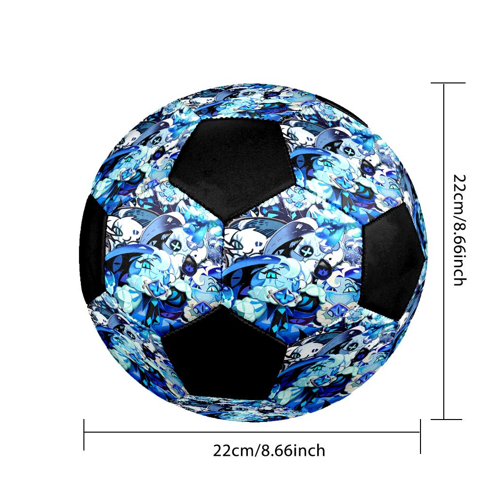 Shadow Milk Cookie Indoor Soccer Ball Colorful Machine Stitched PVC Size 5 Team Training Competition Ready Durable High-Bounce Cool Sports Gift