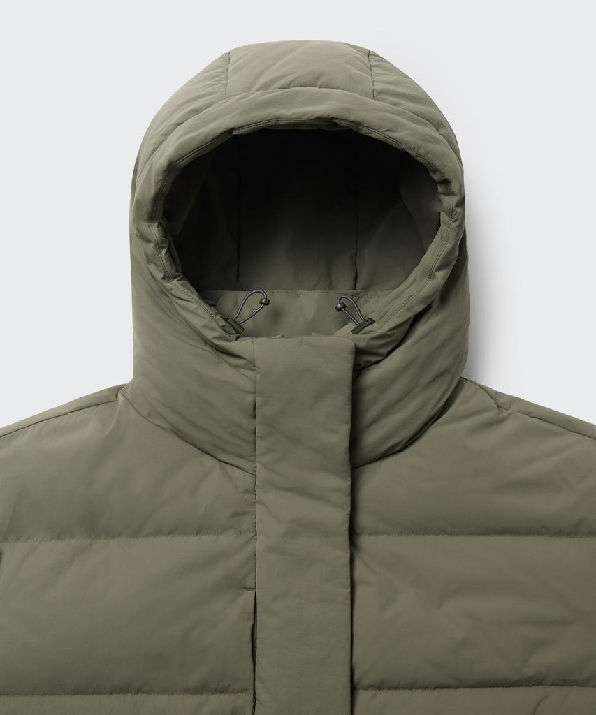 Musinsa Standard Woman Women'S Oversized Hooded Long Down Parka [Khaki]