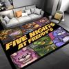 Cartoon Five Nights at Freddys -Themed Entrance Mat,Non-Slip Mat Area Rug,Room Decor,Outdoor Decor,Kitchen Rug,Doormat - Machine Washable,Easy to Clea