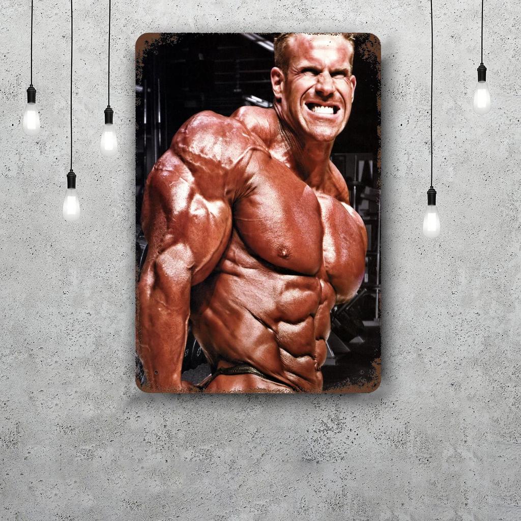 Jay Cutler Bodybuilder Vintage Metal Tin Signs Posters Decor Retro Metal Plaque Wall Art Decor for Garage Bar