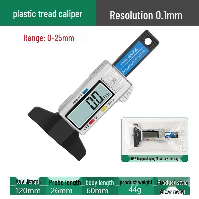 Large Screen Digital Tire Gauge and Tread Depth Measure