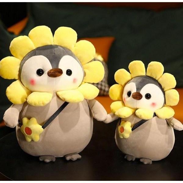 Cojín de pingüino de peluche suave Mochi de Sosotown, girasol, 33