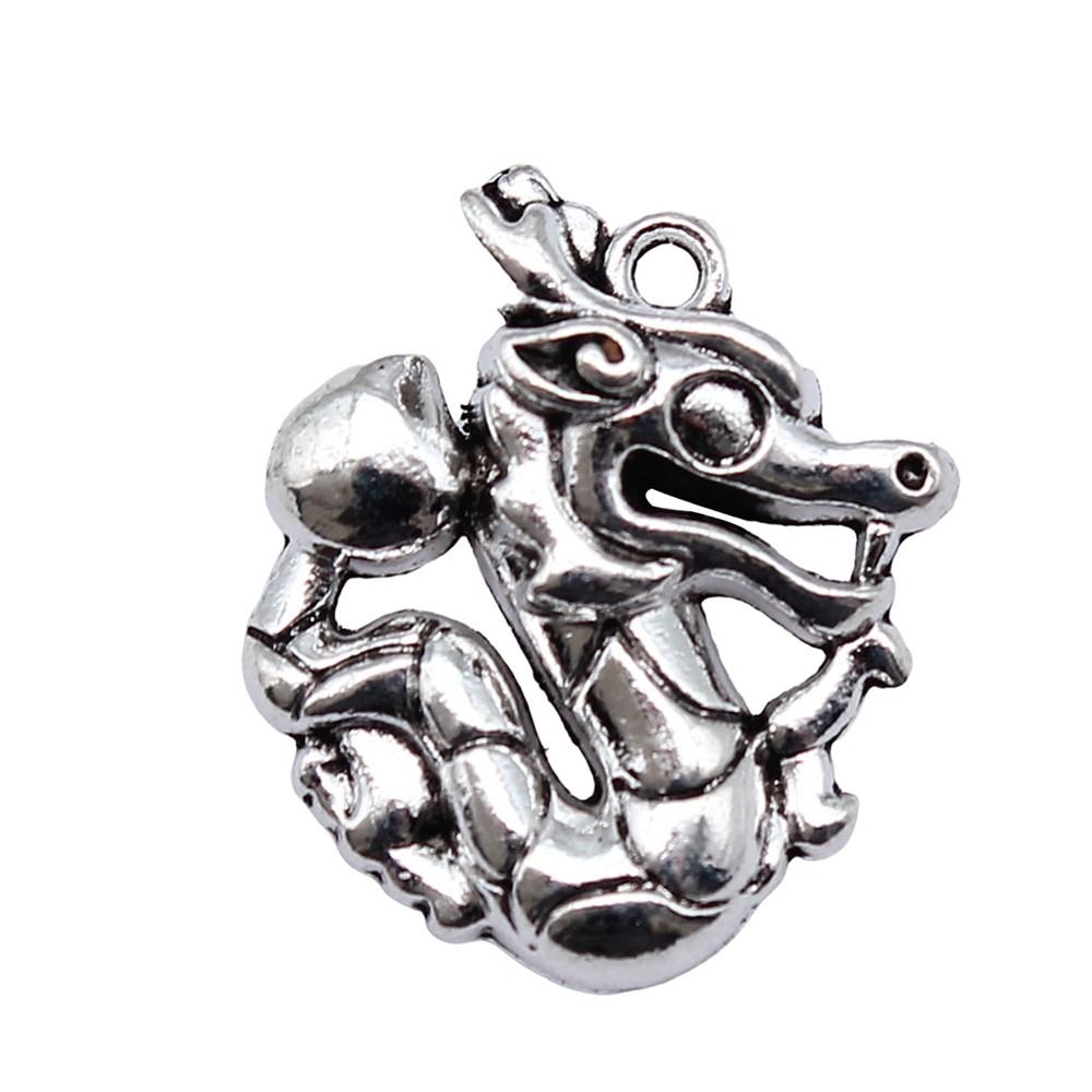 Alloy Pendants Dinosaur Dragon Wing Charms Vintage For Gothic DIY Jewelry Making Supplies