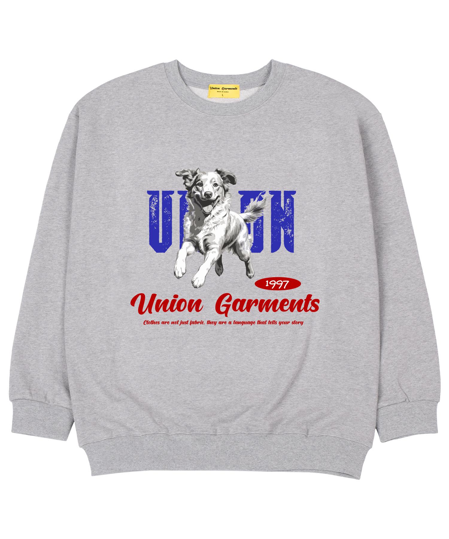 Union Garments Собака Терри Оверсайз Толстовка Серая Xl
