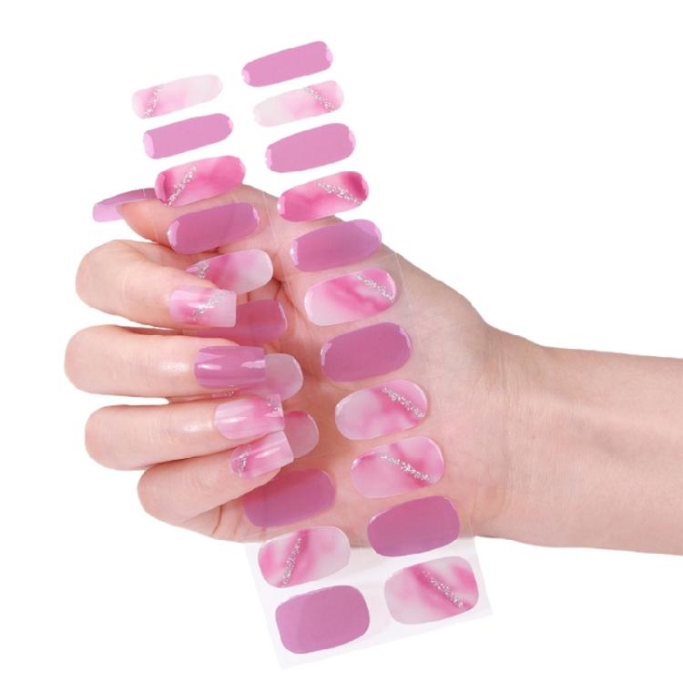 Wearable Gels Nails Stickers French Styles Nails Art Stickers Nails Polish Wraps Cured Gels Nails Strips