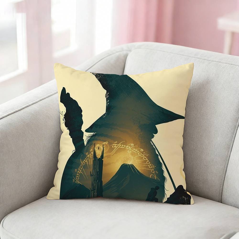 L-Lords Of The R-Ringes Pillow Case Pattern Printed Pillowcase For Living Room Sofa Cushion Cover