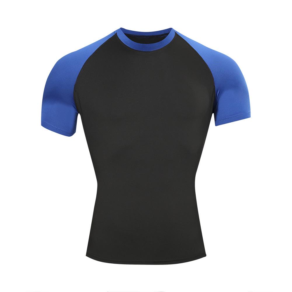 Men's Quick-Dry Sports Compression T-Shirt - Breathable, Elastic, Short Sleeve Fitness Wear