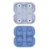Penguin Shape Ice Tray Mold Non-Stick Reusable Ice Cubes Silicone Whiskey Ice Penguin Mold Kitchen Accessories