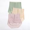 Women's Ultra Thin Ice Silk Underwear No Show Tummy Control Briefs Seamless High-Waisted Panties Full Coverage Stretch Underpants