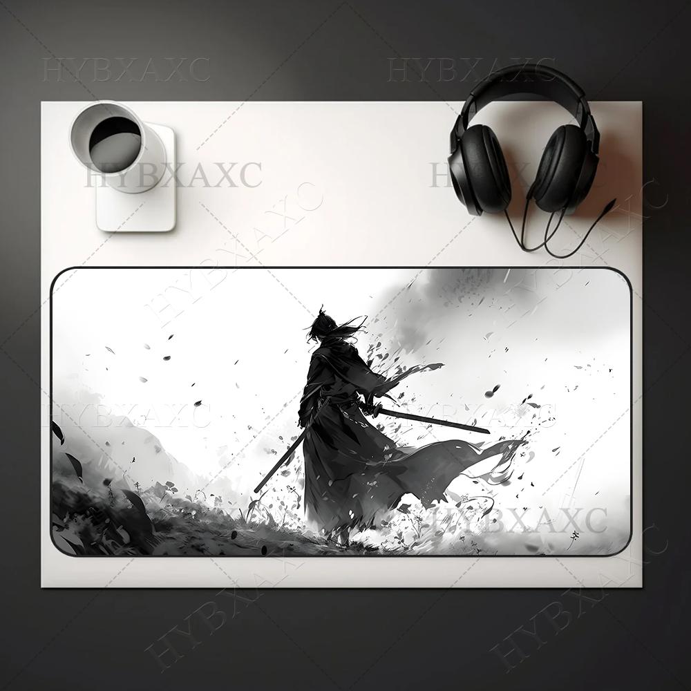 Japanese Samurai Mouse Pad Large Computer Office Game Table Mat New Xxl Rubber AntiSlip Gaming Keyboard Mousepad Long Desk Pads