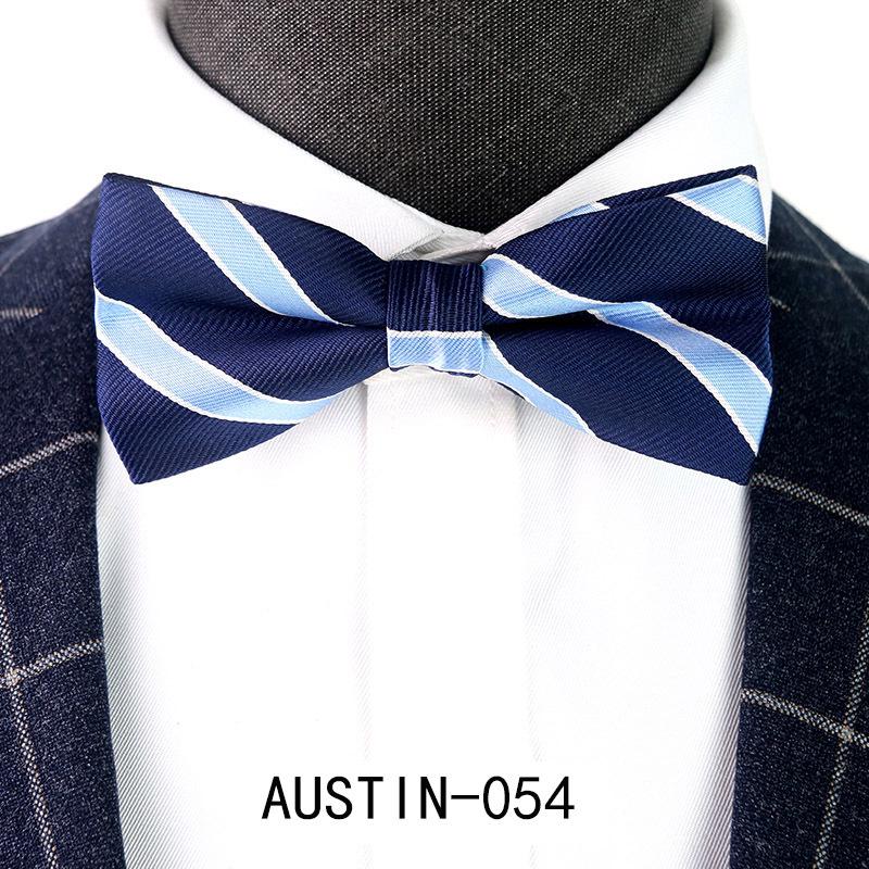 Men's Jacquard Bow Tie & Boutonniere Set for Weddings