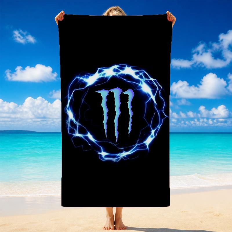 Monster Energy Quick Dry Microfiber Beach Towel Soft Absorbent Sand Resistant Towel For Beach Pool Travel Summer