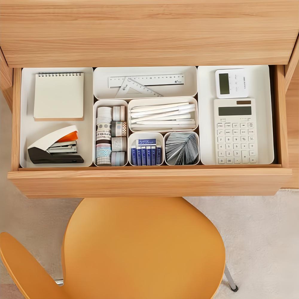 Multi-Compartment Drawer Organizer for Desk and Cosmetics