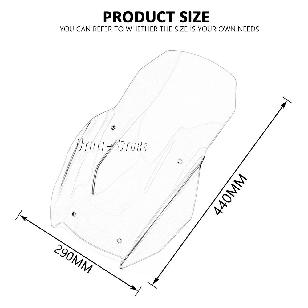 New Motorcycle Accessories Windshield Acrylic Front Windshield Shroud For HONDA ADV350 Adv350 Adv350 ADV 350 2022 2023 2024