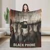 The Black Phone Horror Movie Blankets  Decorative Flannel Throw Blanket For Home Decor Soft Warm Design Quality Bedspread Gift