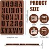 Chocolate Letter Silicone Handicraft Molds, Reusable Crayon Wax Molds, Cake Decoration Silicone Letter Molds, Candies, Chocolate