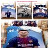Modern And Simple 3d Football Player Bedding Set High Quality And Digital Print