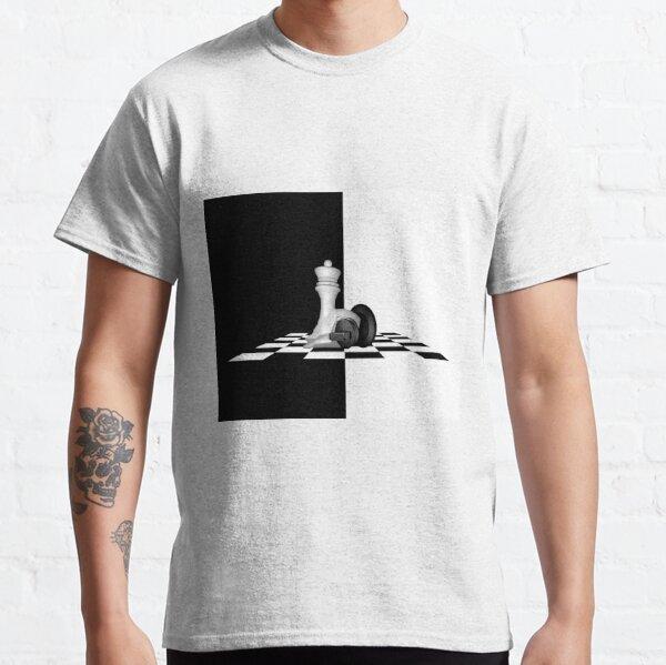 Chess Men's T Shirts King Queen 60s Board Game Horse Fan Player Dad Vintage Tee Shirt Short Sleeve T-Shirt Cotton Gift Idea